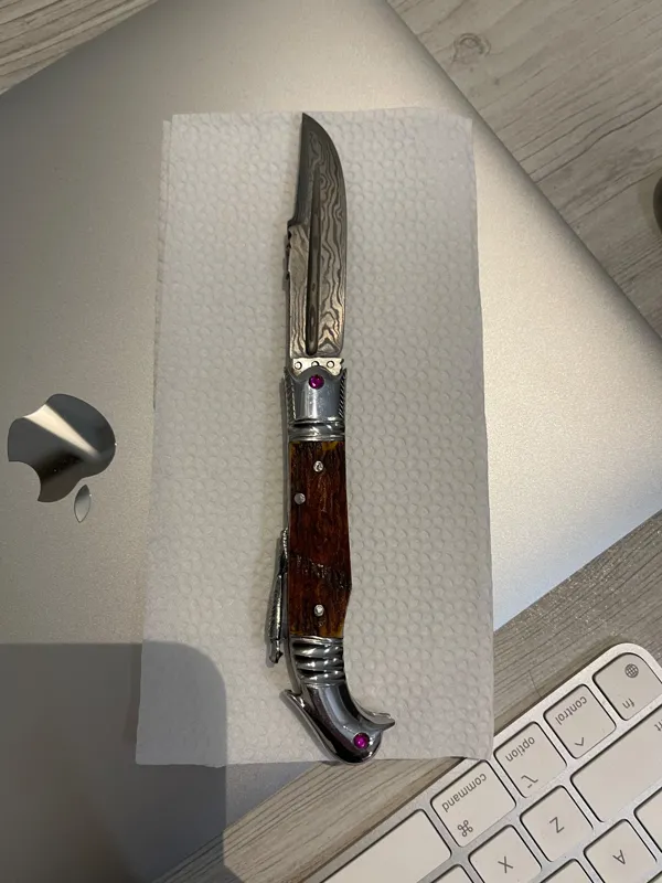 چاقو کلکسیونی دمشقی استاد نادر