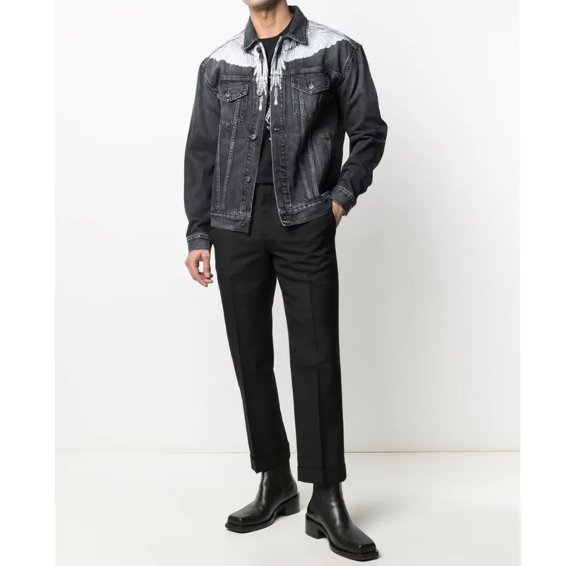 کت جین MARCELO BURLON WINGS SLIM DENIM JACKET