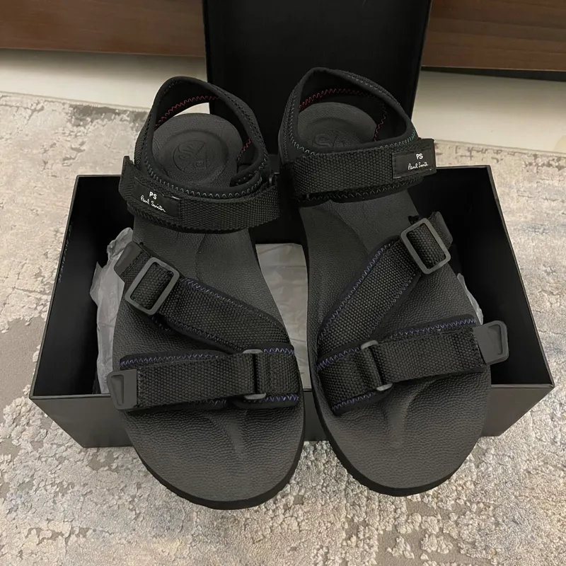 PAUL SMITH Black Caliban Sandals