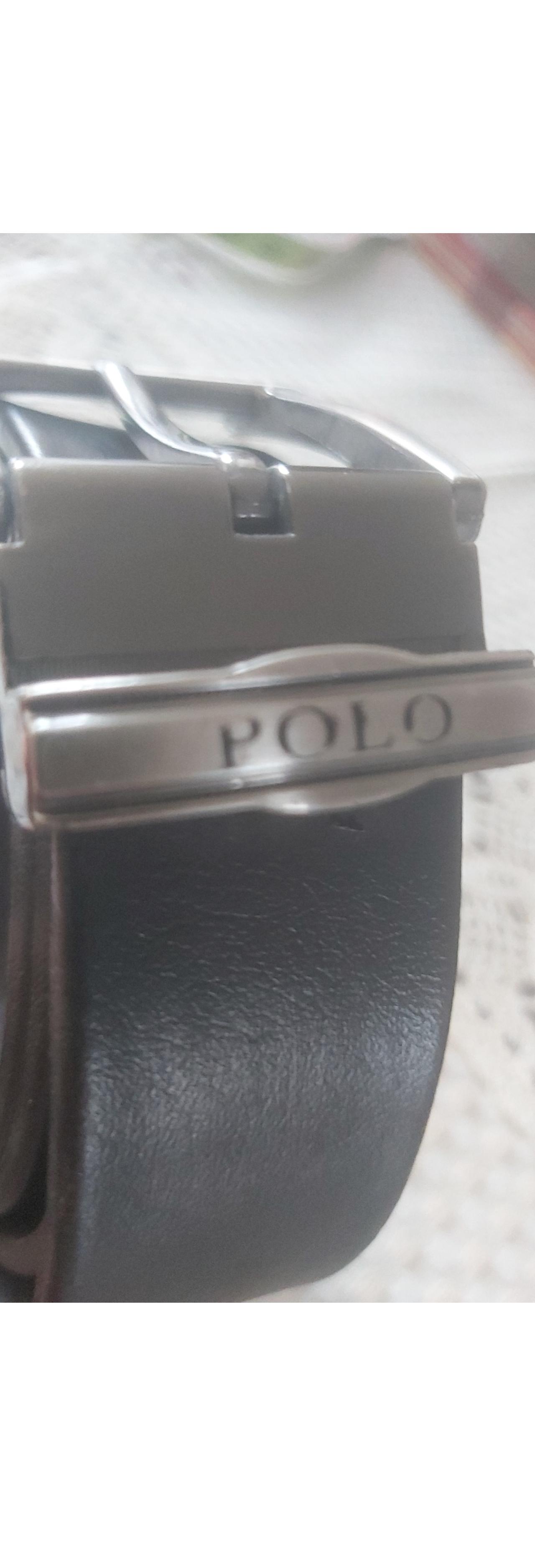 کمربند چرم مصنوعی با مارک پولو