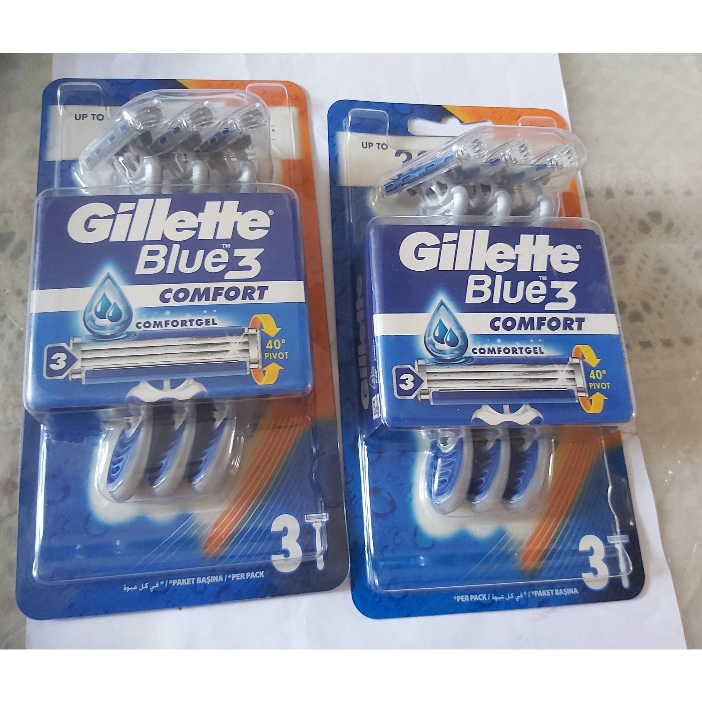 تیغ اصلاح ژیلت Blue 3  سه عددی