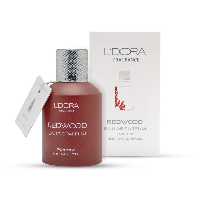 ادوپرفیوم مردانه مدل REDWOOD لدورا