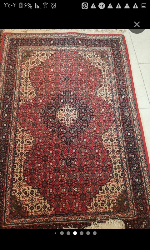 قالیچه زرع نیم نازک بافت ماهی