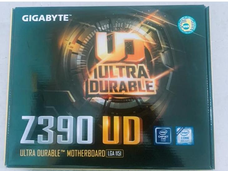 مادربورد  Z390 UD به همراه CPU و رم 4 گیگ ddr4