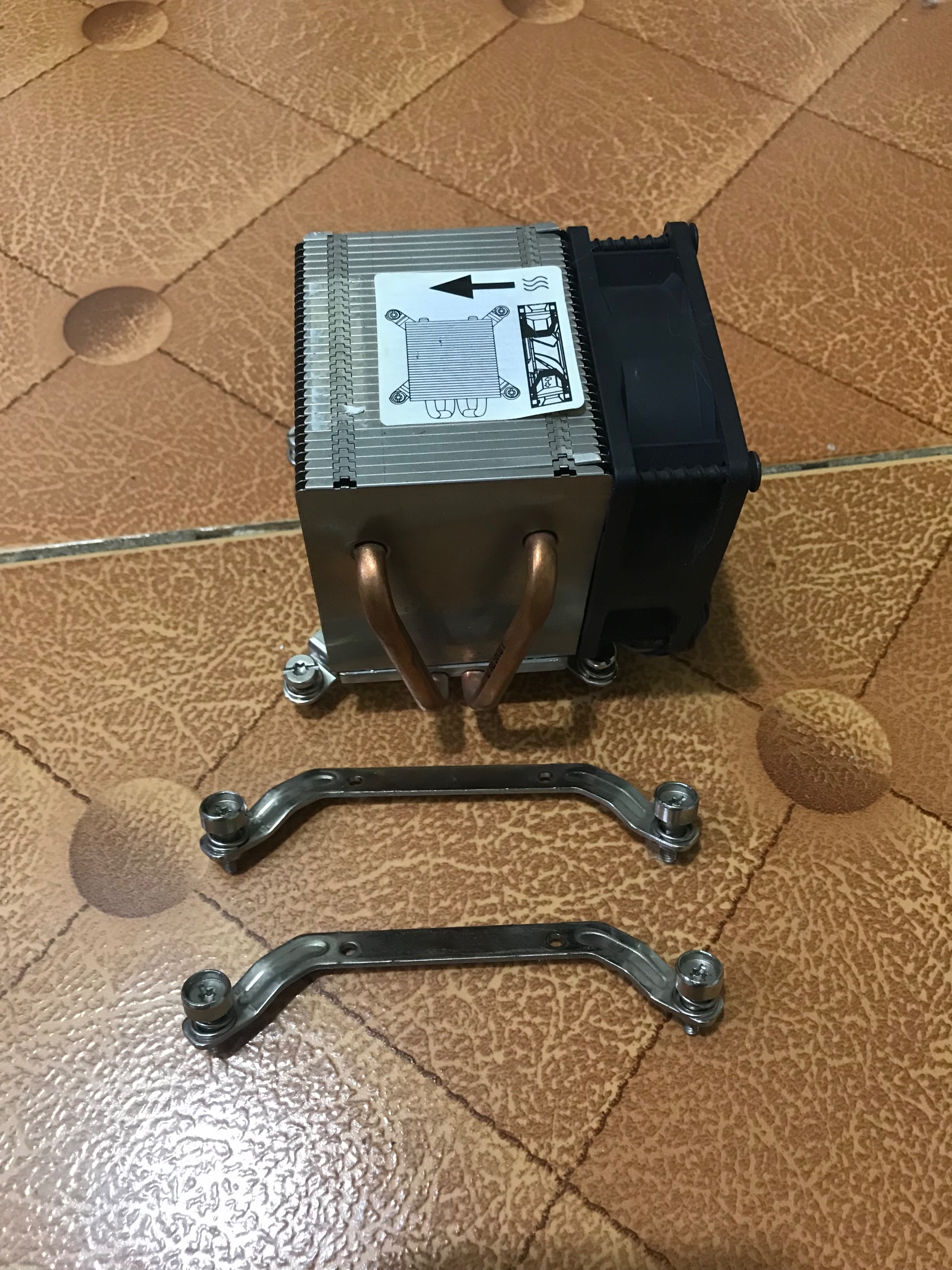 فن cpu خنک کننده پردازشگر زیر مسی