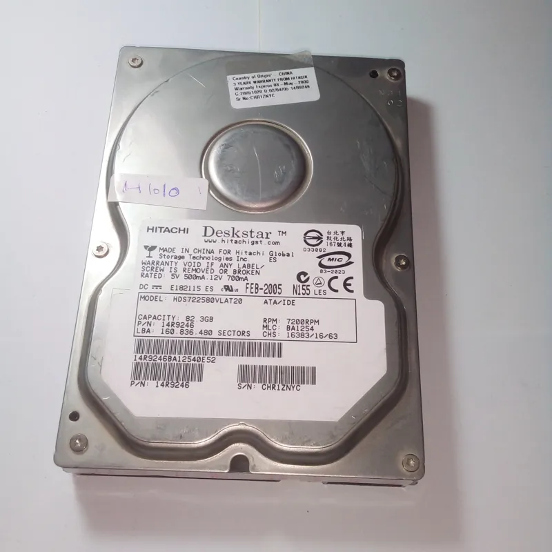 هارد IDE HITACHI 80GB سلامت100% کد H1010