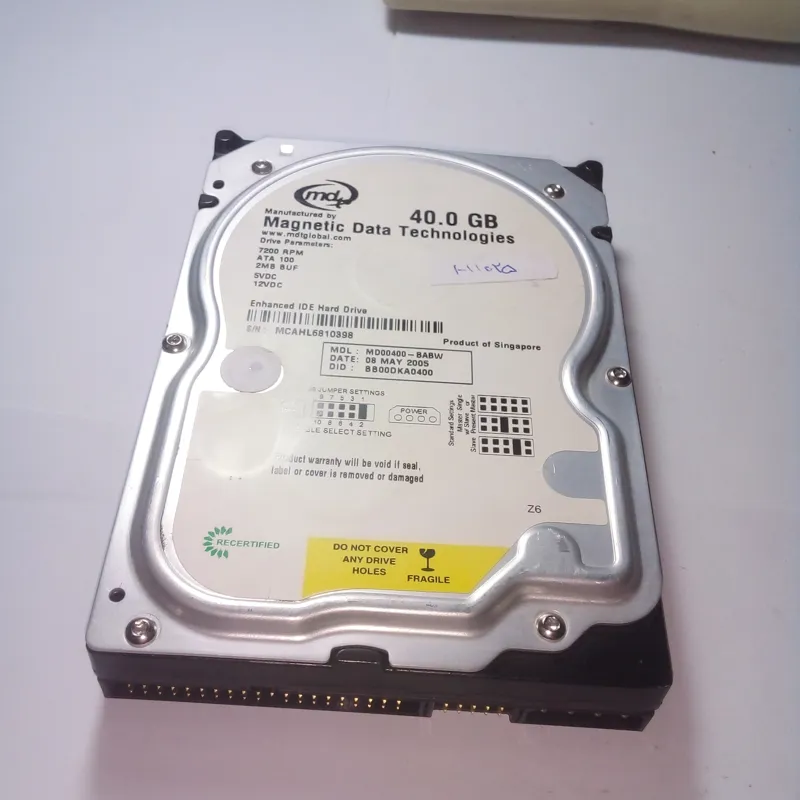 هارد کلکسیونی IDE MDT 40GB سلامت 100% کد H1025