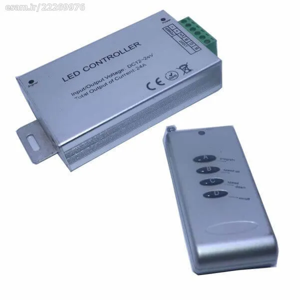 فلاشر 3 کانال RGB ریموت دار 24 آمپر فلزی کد2104