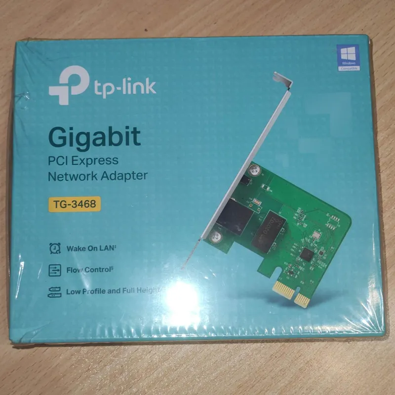 کارت شبکه تی پی لینک گیگا Pci-E توضیح دارد کد 8557
