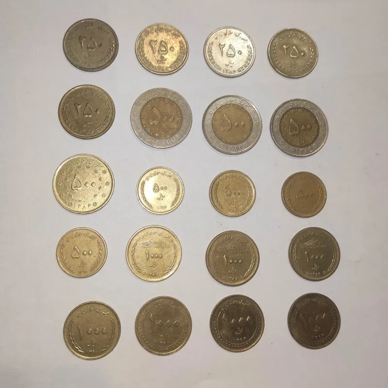 سکه 250 ، 500 و 1000 ریالی مجموعه کامل کد S106