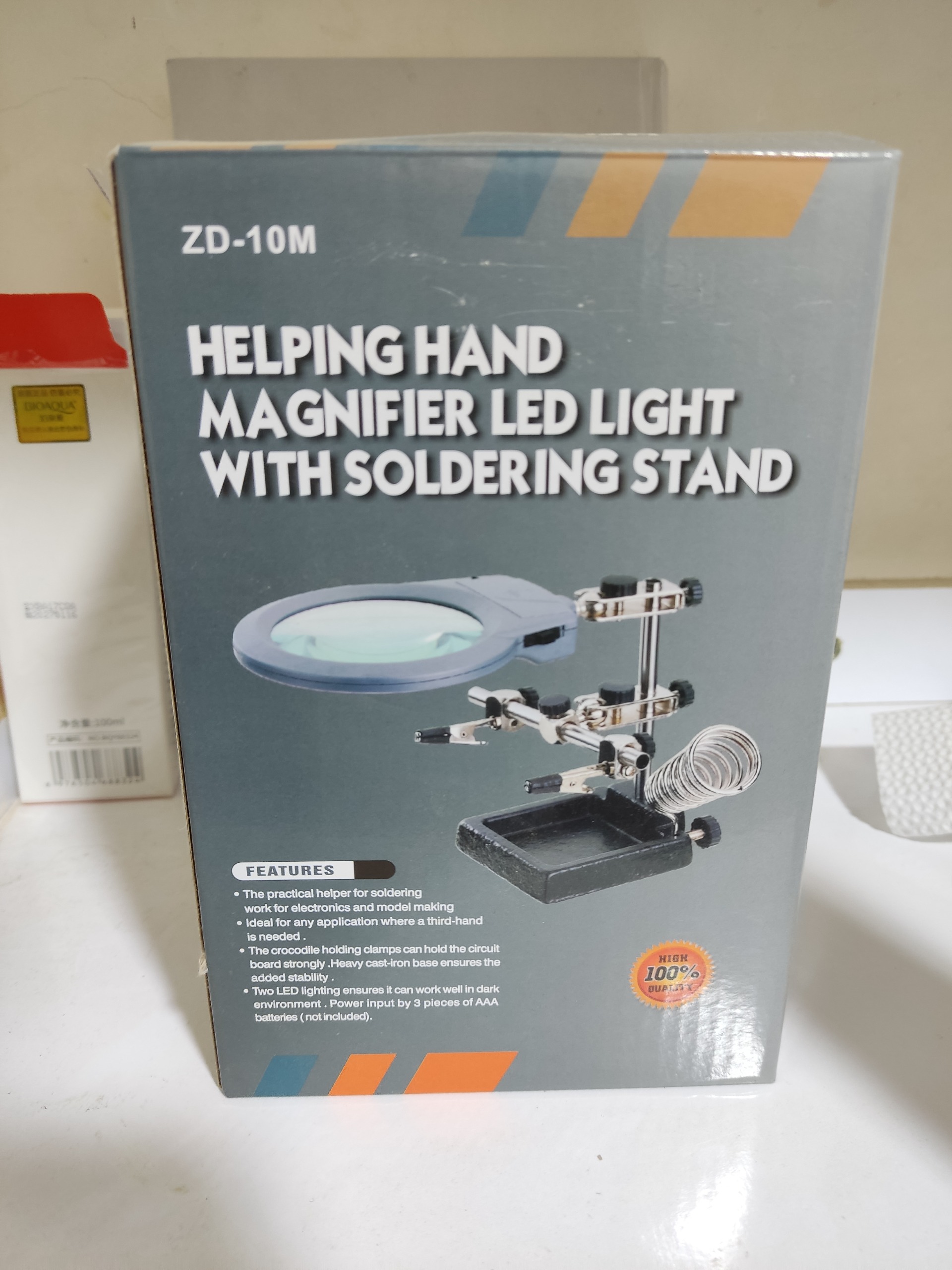 گیره مونتاژ و پایه ذره بین چراغ دار مدل ZD-10M