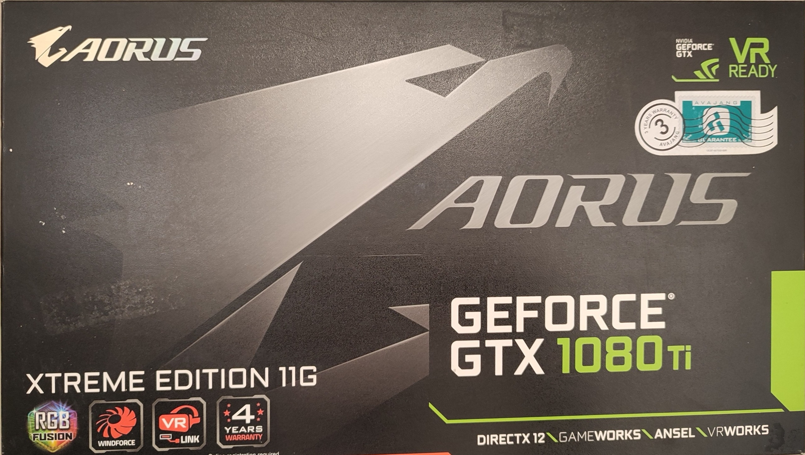 کارت گرافیک گیگابایت 1080 ti exterm AORUS
