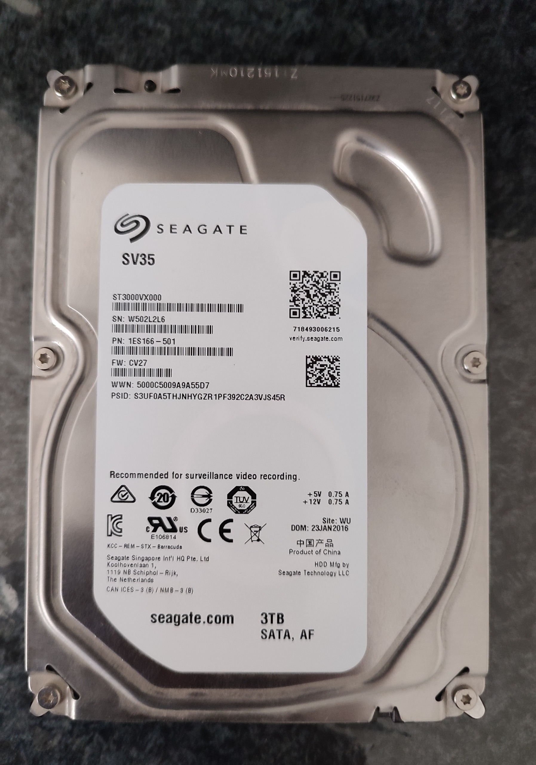 هارد 7200 دور سیگیت 3 ترا