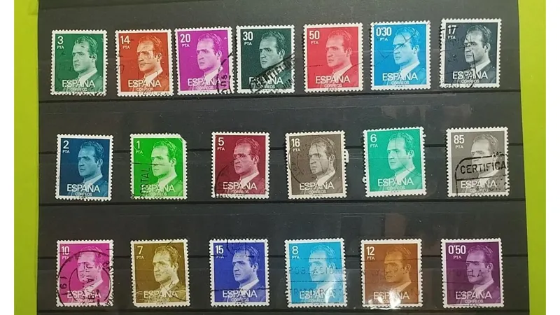 19 عدد تمبر جاری اسپانیا مجموعه شماره 2