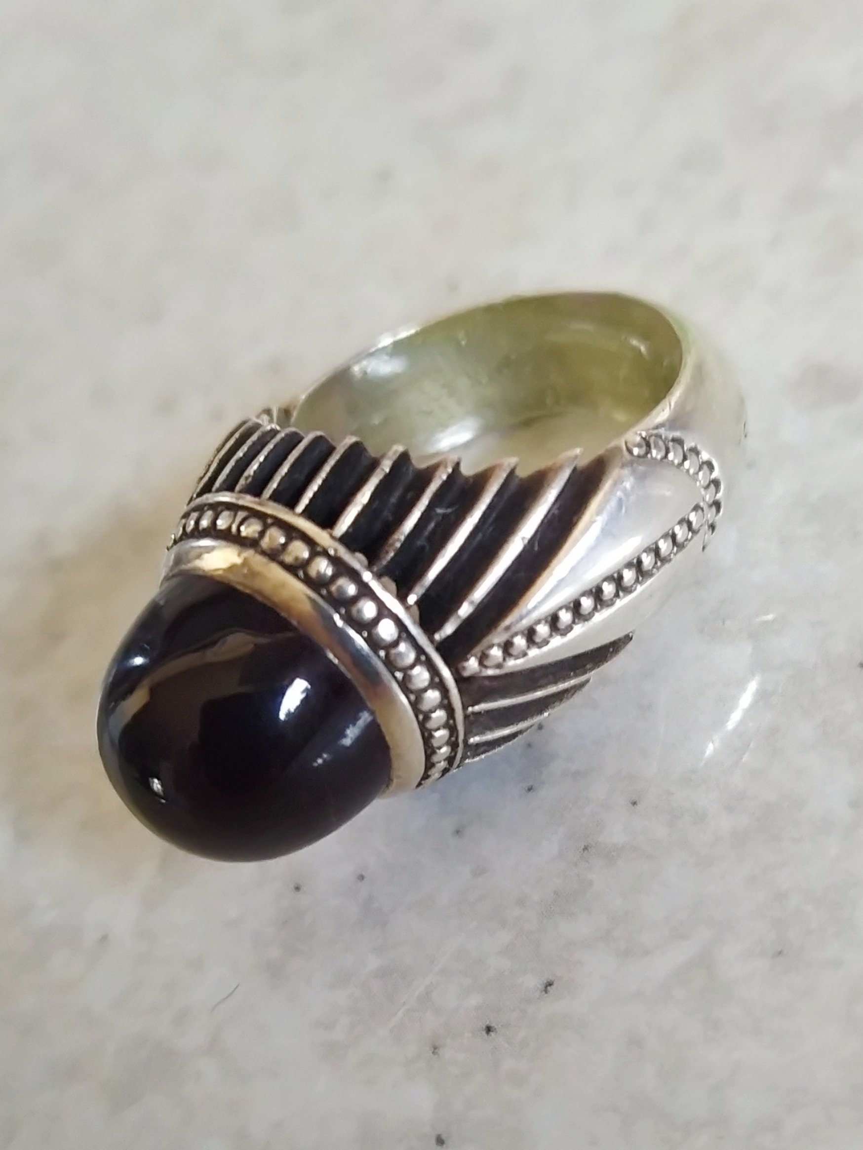 انگشتر مرحوم حاج نمی سعادت