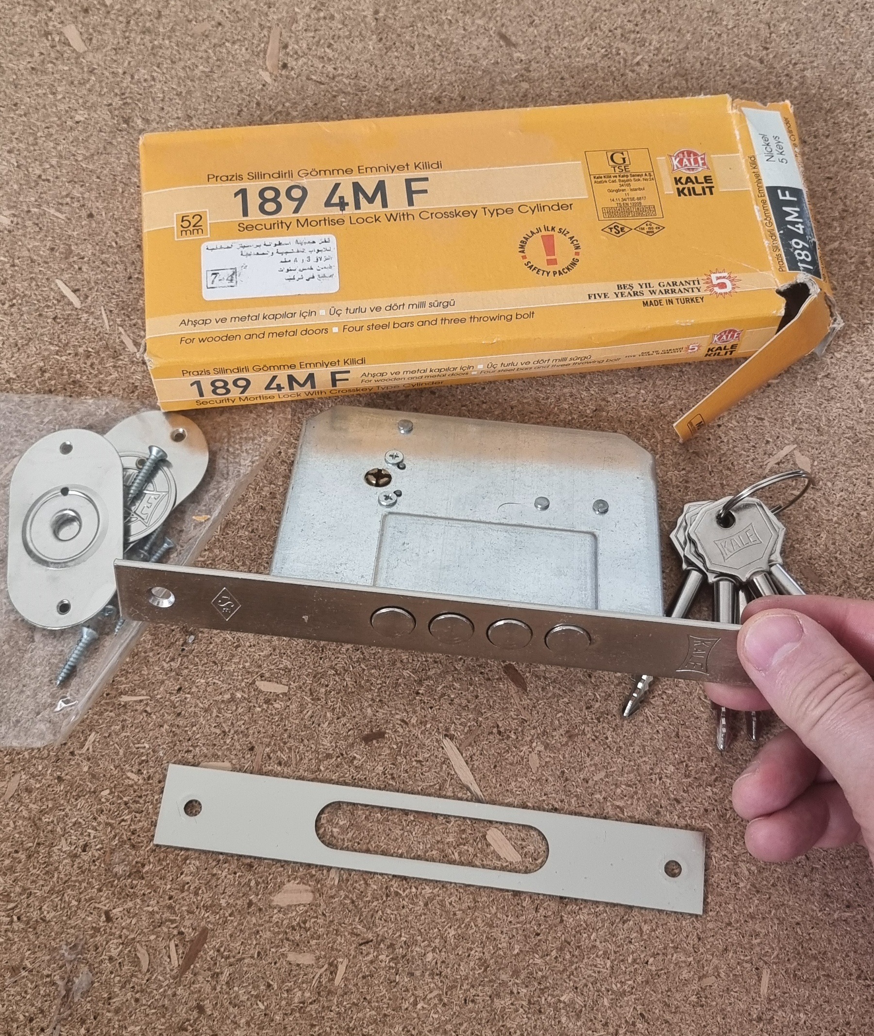 قفل چهار میله کاله کلید مدل 4MF-189 ساخت ترکیه