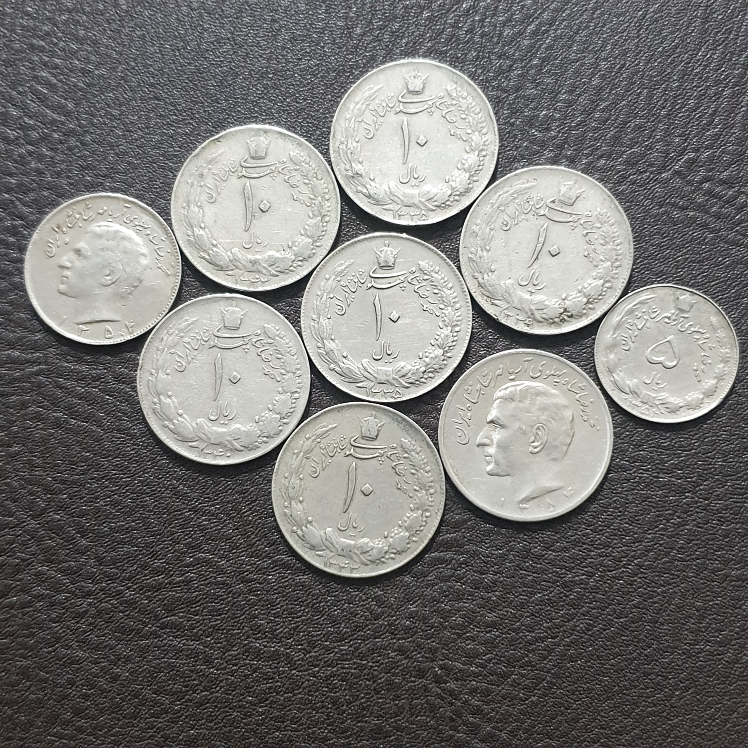 مجموعه سکه های کمیاب پهلوی مطابق تصویر