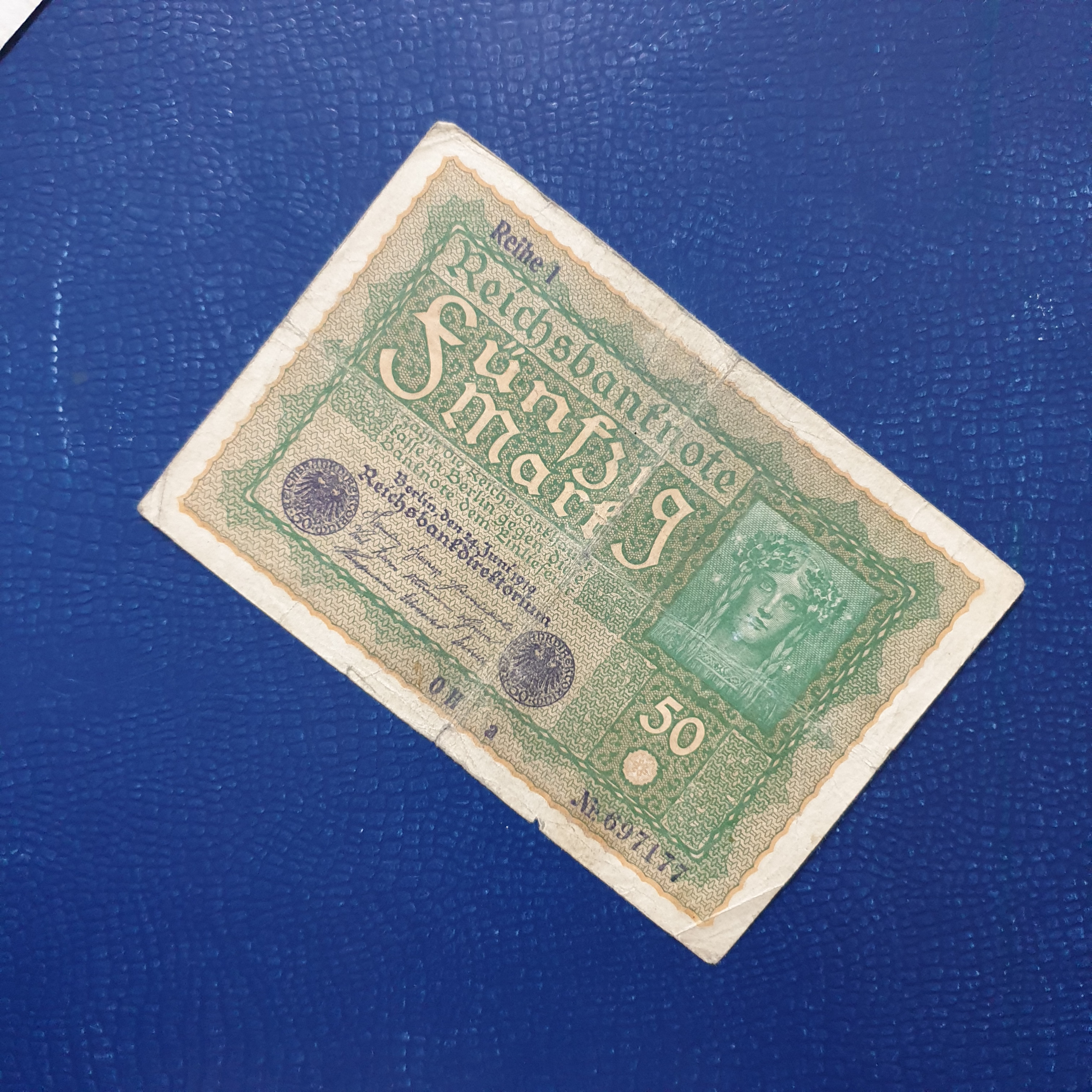 50 مارک کمیاب رایش اول 1919 میلادی کمیاب G8