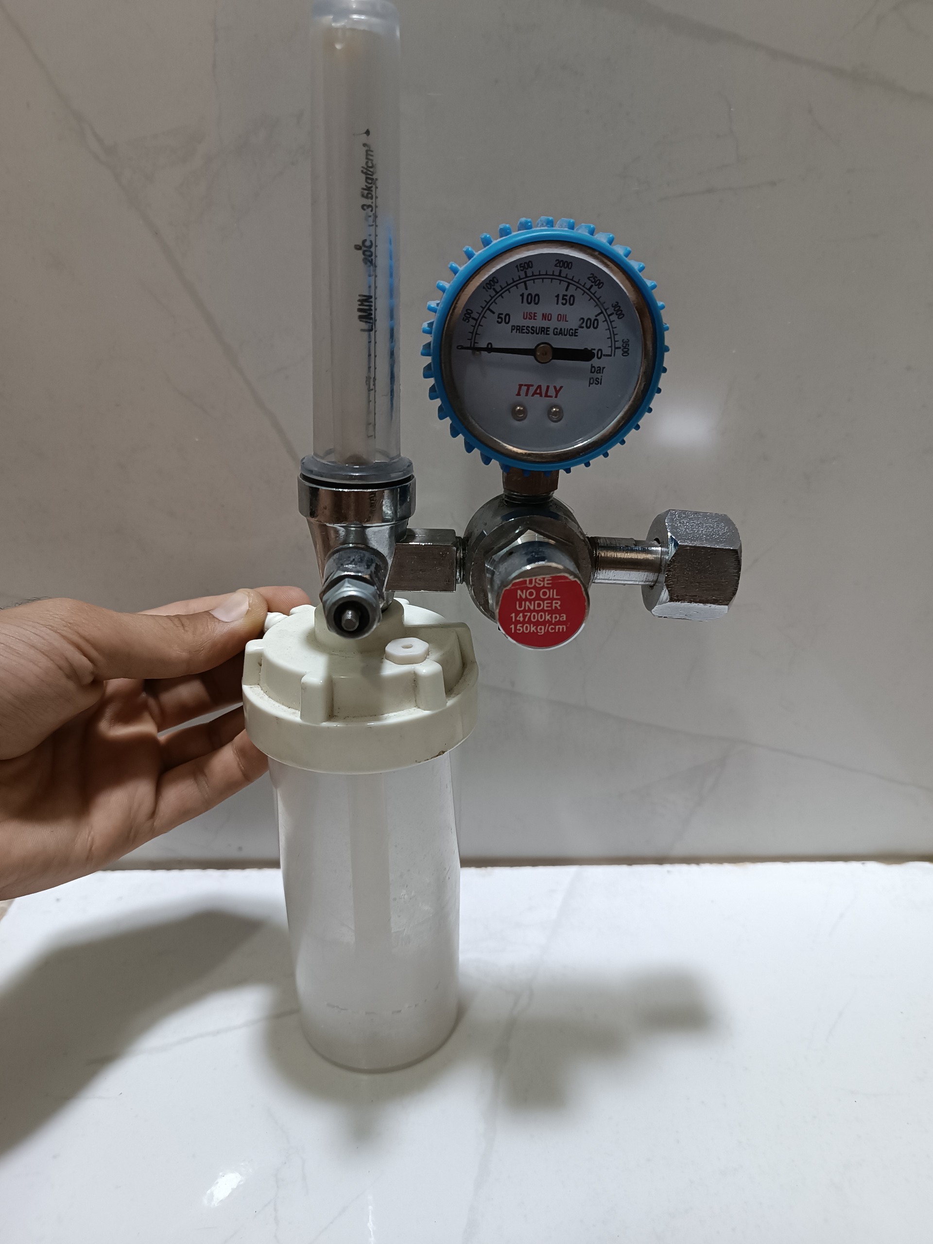 مانومتر کپسول اکسیژن ایتالیایی