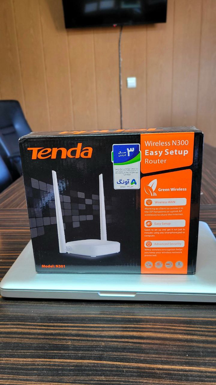 روتر و رنج اکستندر دو آنتن تندا Tenda N301