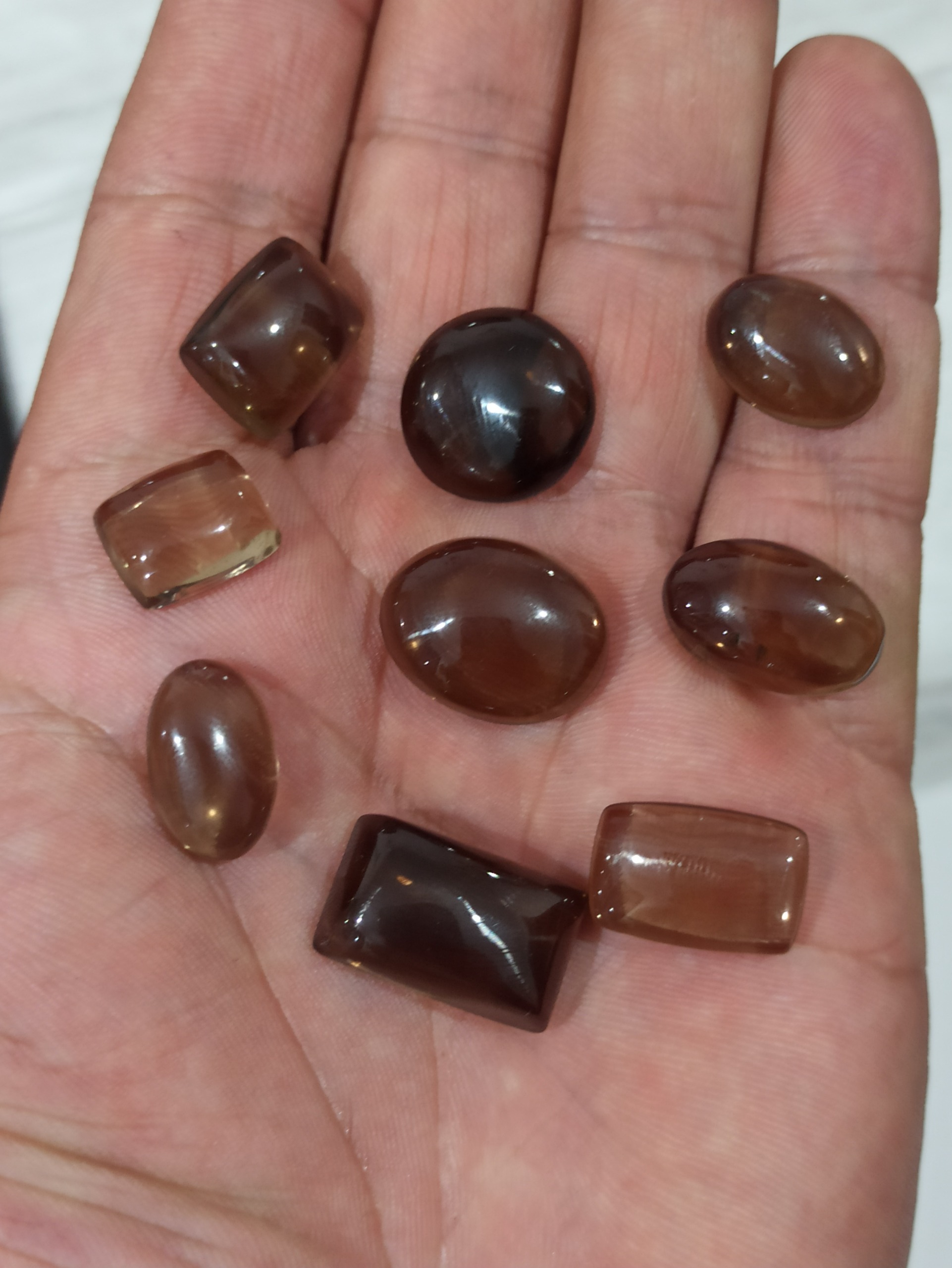 پک مجموعه سنگ کوارتز دودی