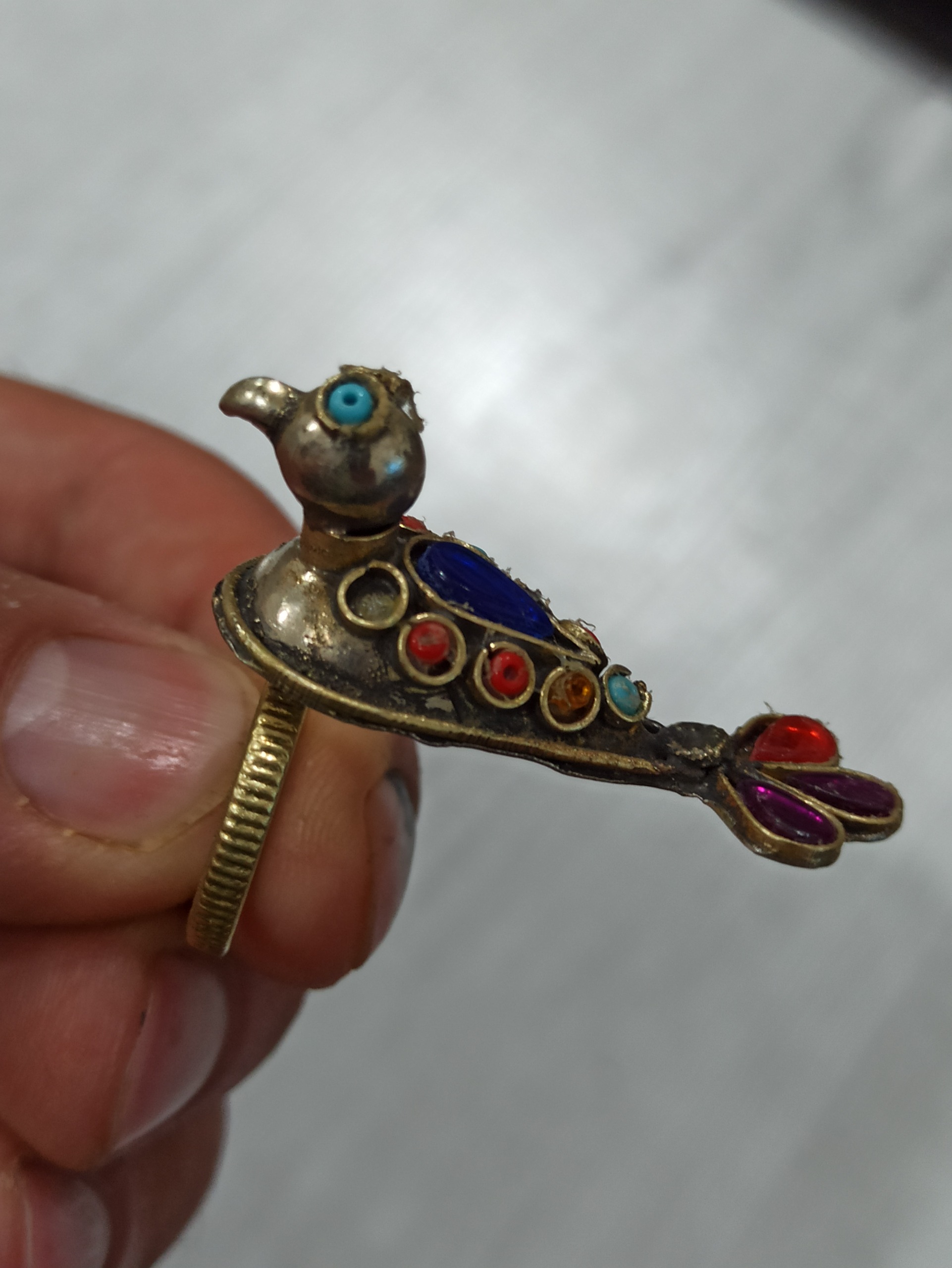 انگشتر قدیمی پرنده مطابق تصاویر