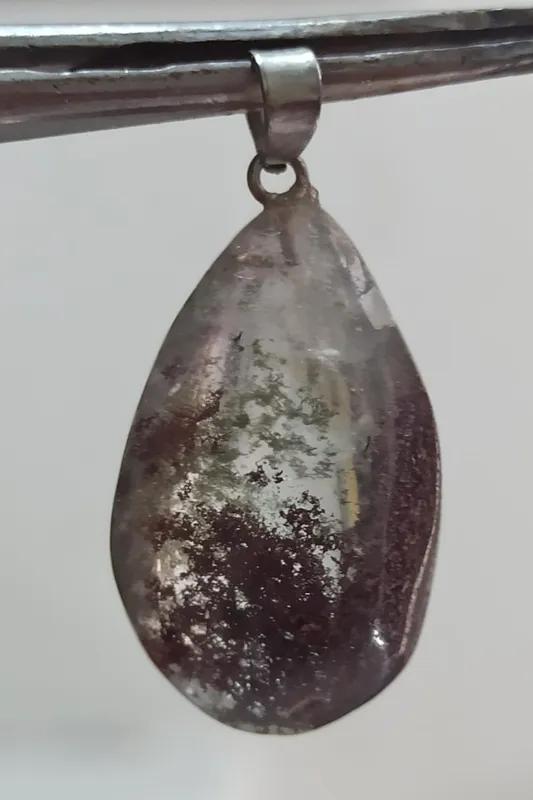 آویز در کوهی خزه ایی (فانتوم کوارتز )