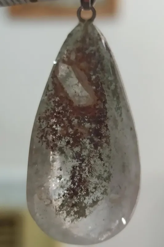 آویز در کوهی خزه ایی (فانتوم کوارتز )