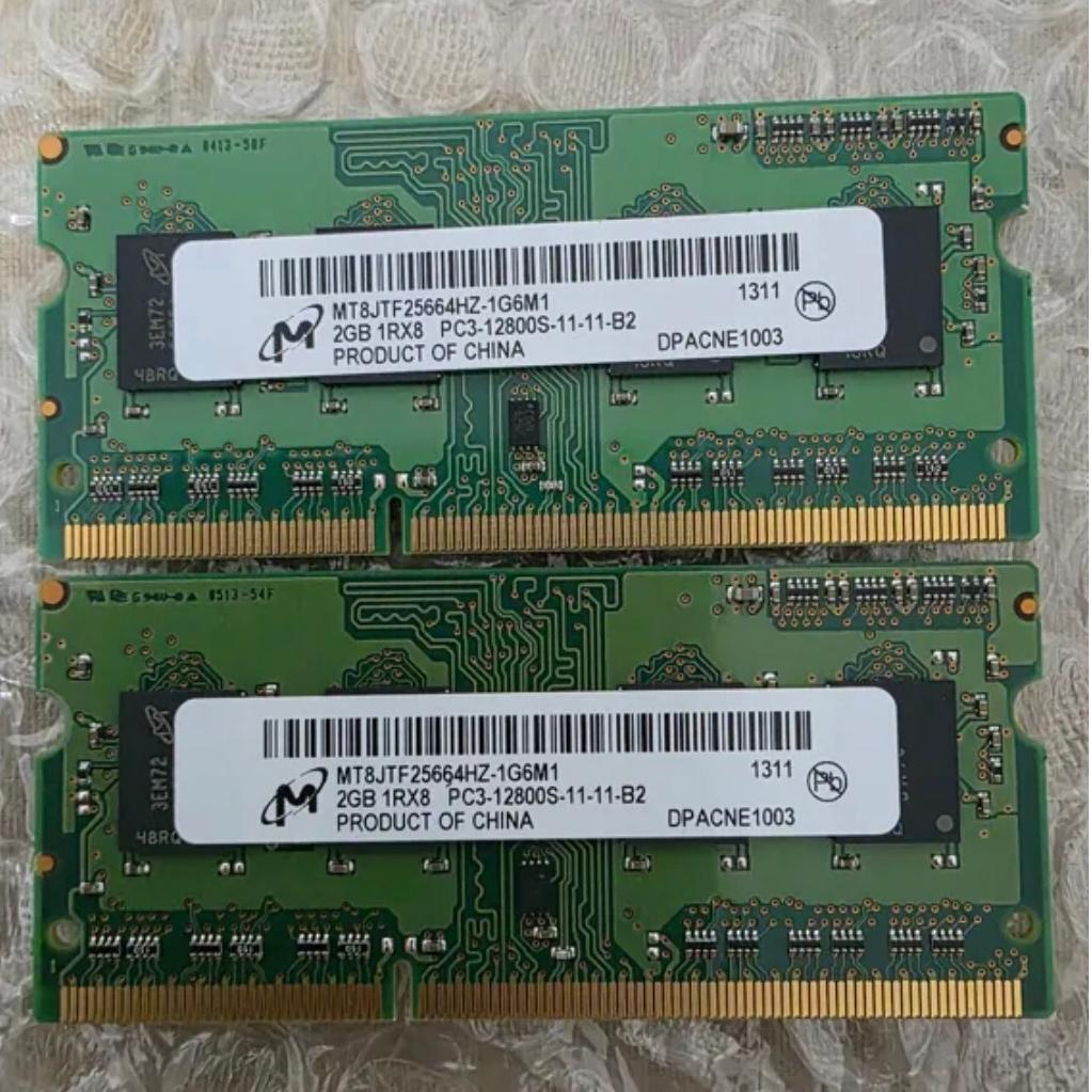 جفت رم DDR3L میکرون باس 2GB×2 1600
