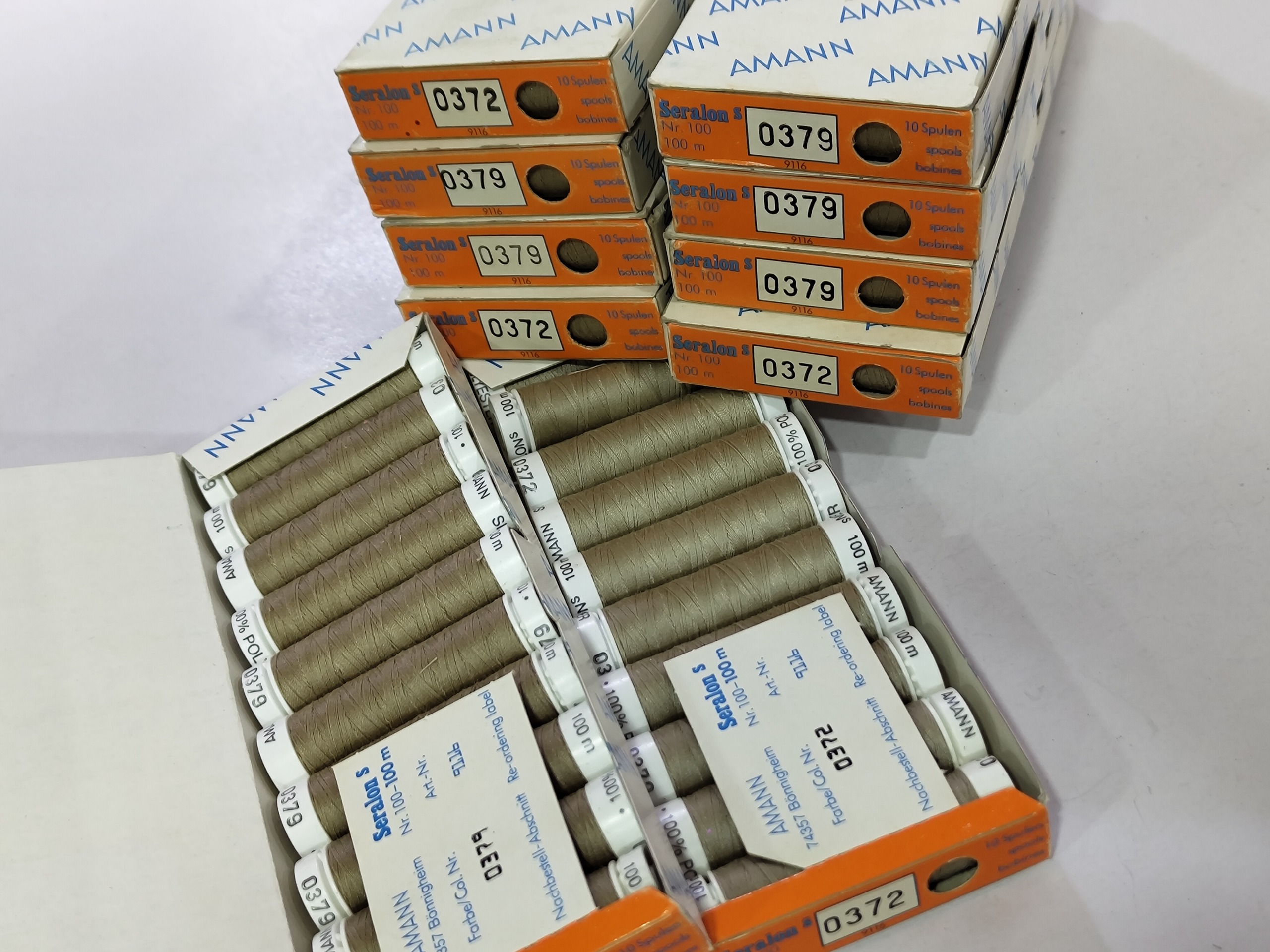 100 عدد قرقره نخ خیاطی ساخت آلمان