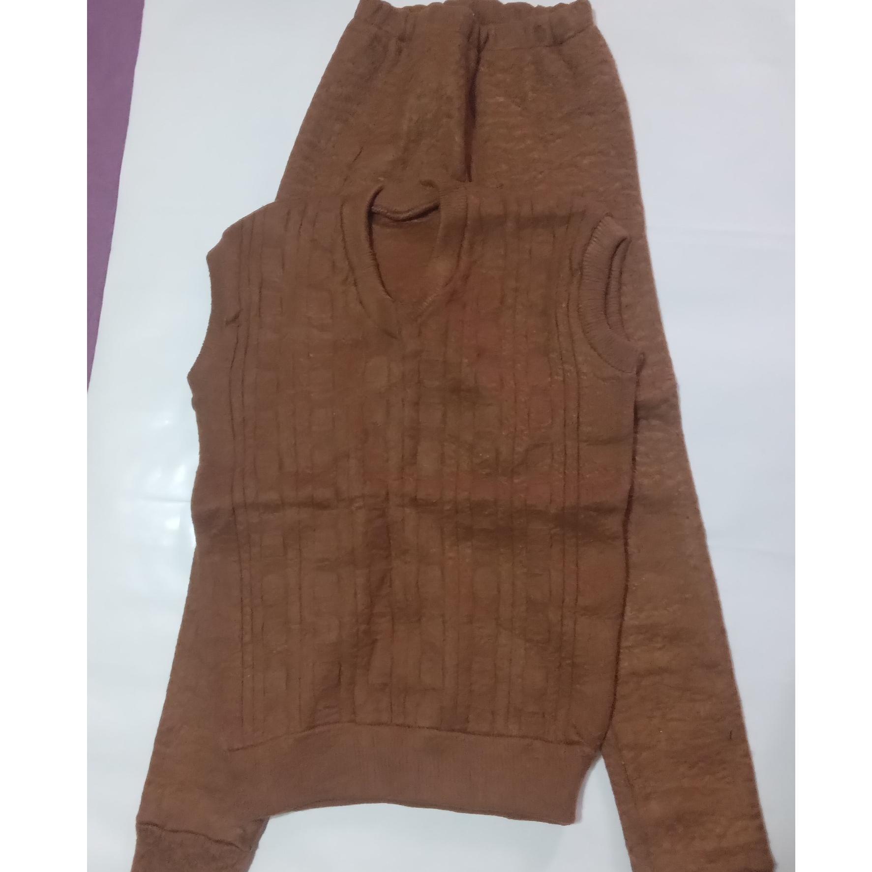 ست پلیور و شلوار گرم شتری
