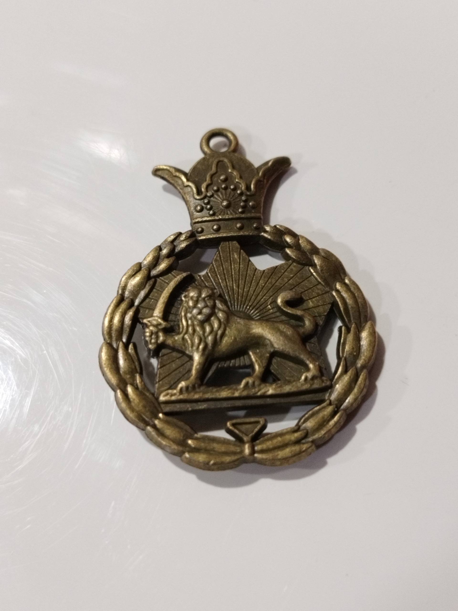 آویز گردنبند شیرخورشید 2رو