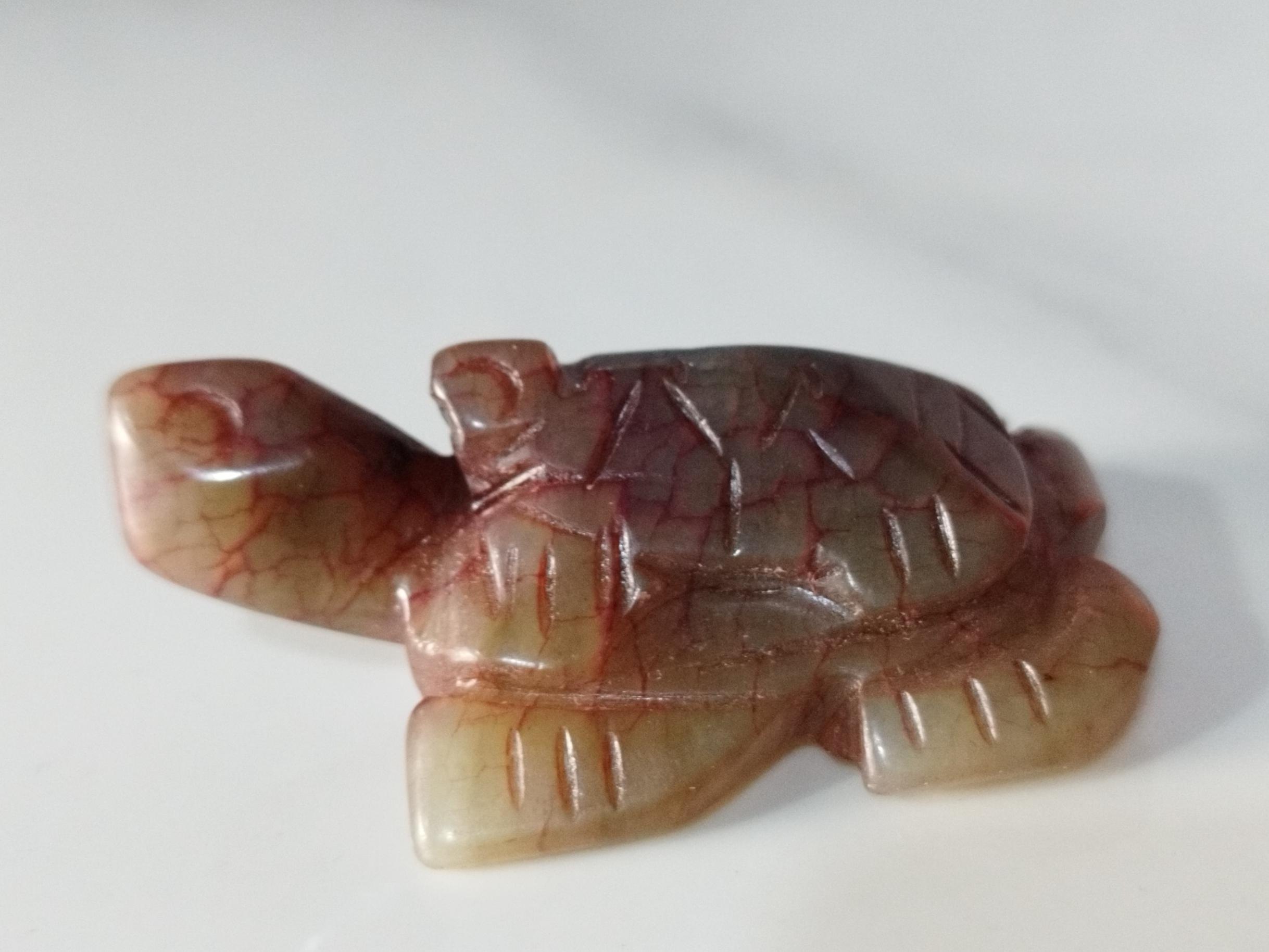 مجسمه عقیق قدیمی لاکپشت