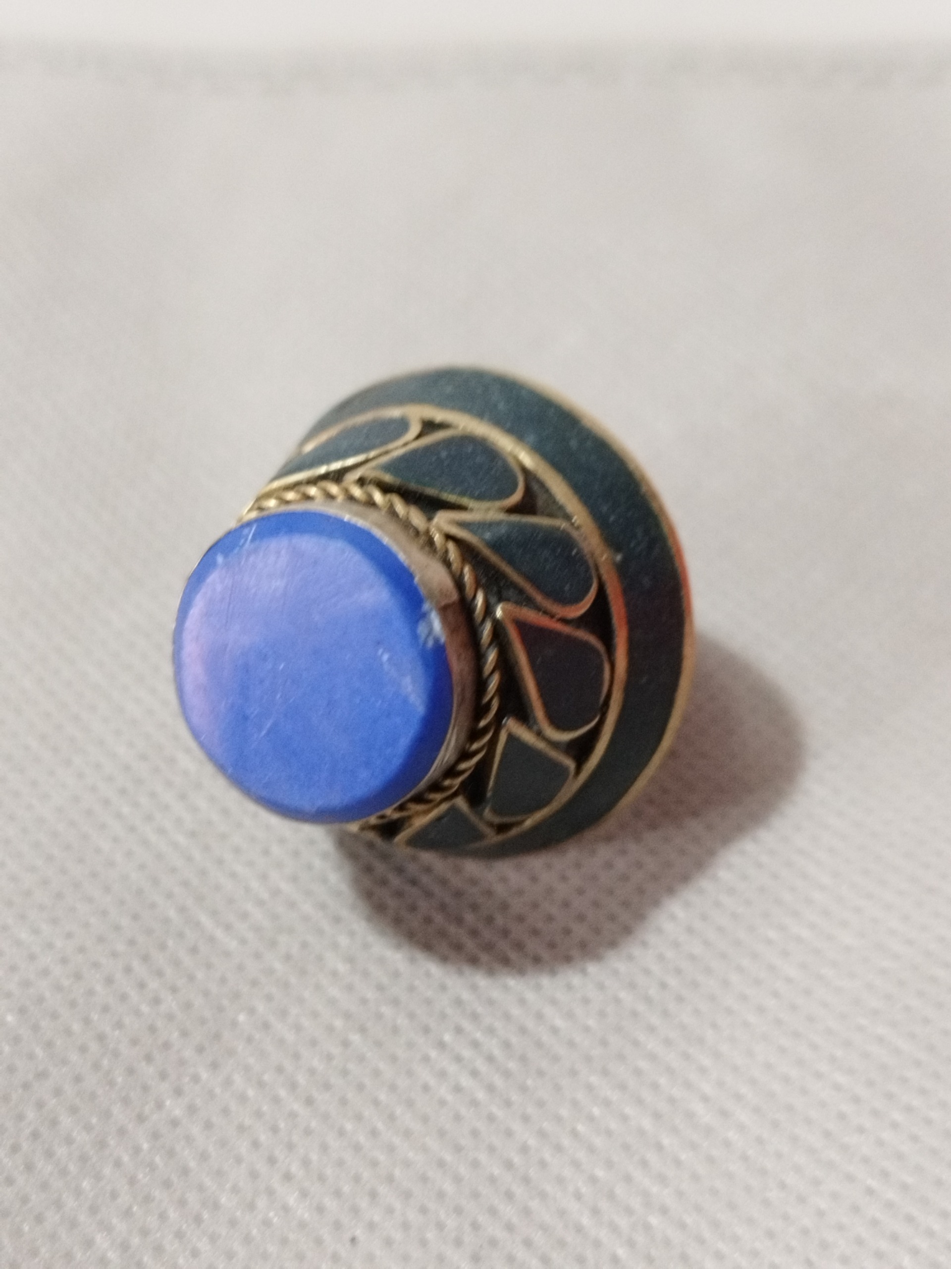 انگشتر قدیمی لاجورد دستساز