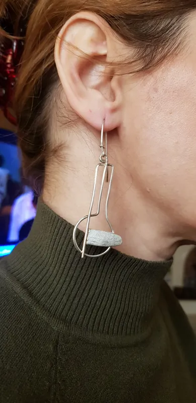 جفت گوشواره نقره سازواره