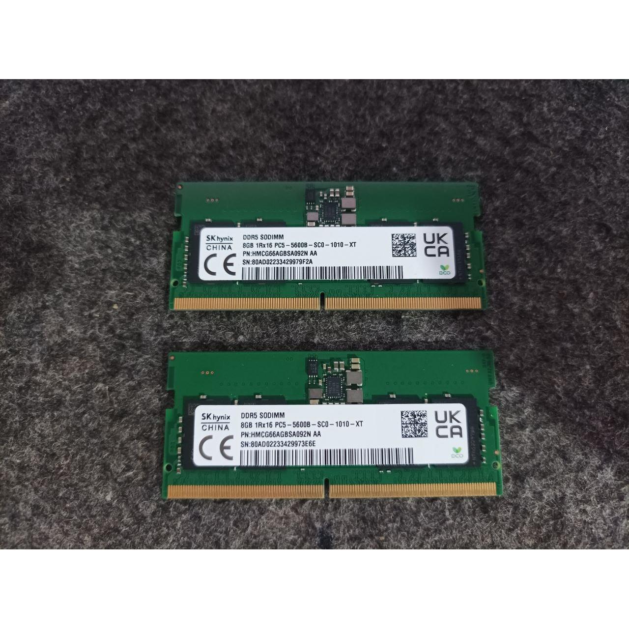16 گیگ رم لپ تاپ ddr5 باس 5600