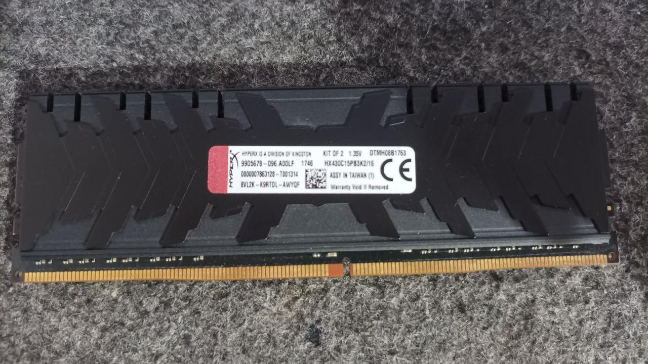 رم 8 گیگ ddr4 کینگستون باس 3000