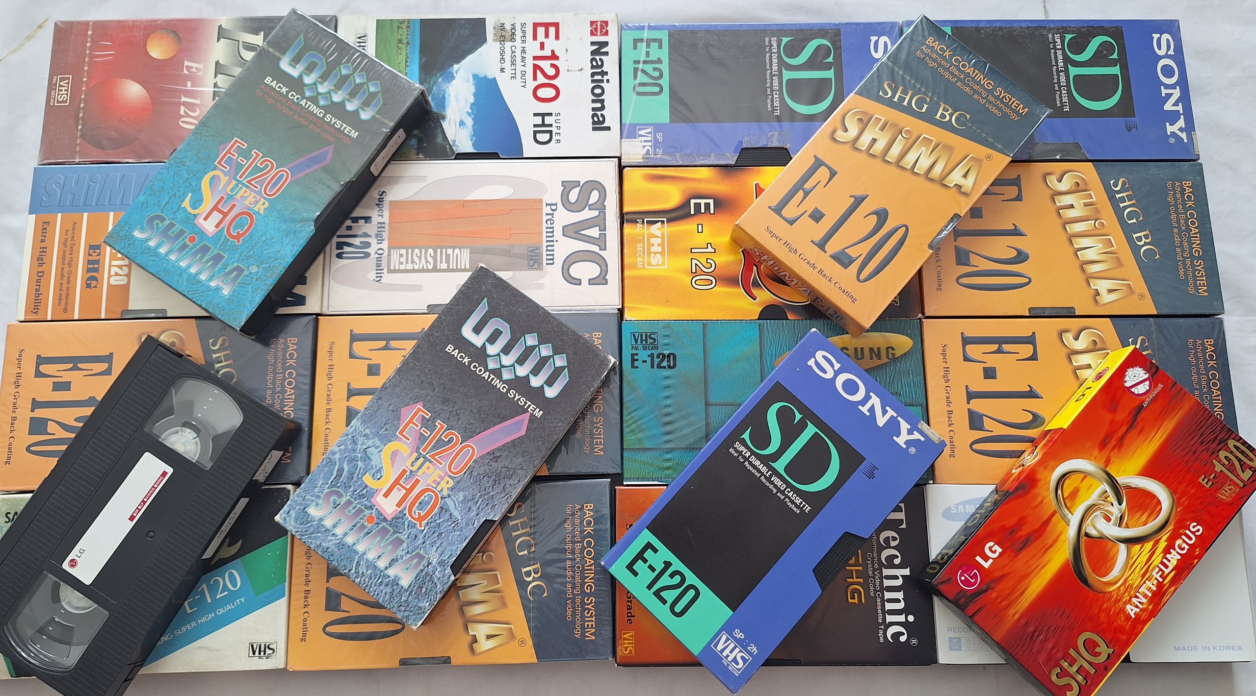 22 حلقه VHS سینمائی ایرانی قدیمی