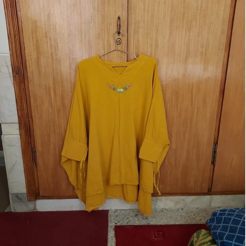 مانتو پانچ الیاف طبیعی