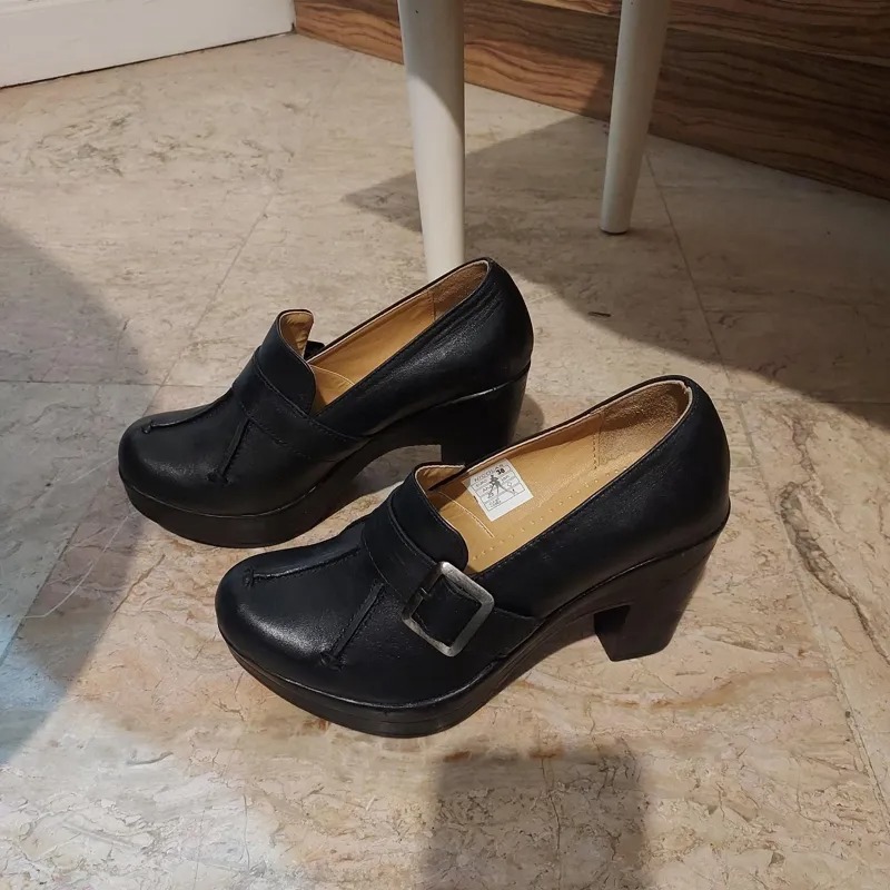 کفش لژدار مشکی زنانه