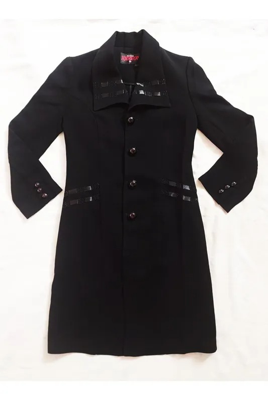 مانتو کرپ مشکی