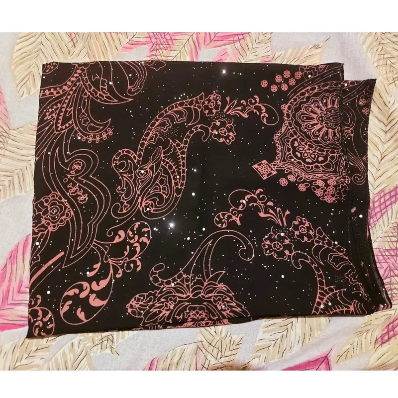 شال کرپ حریر مجلسی قواره بزرگ