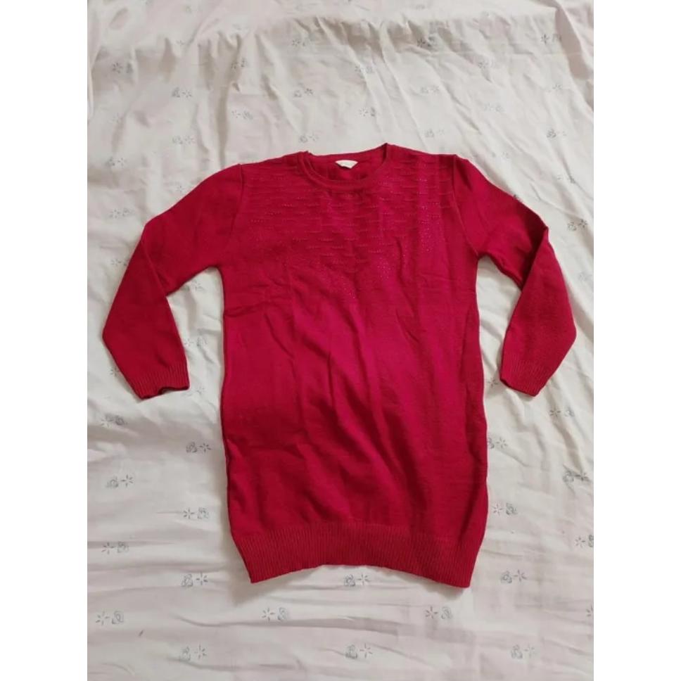 پلیور قرمز کشباف زنانه
