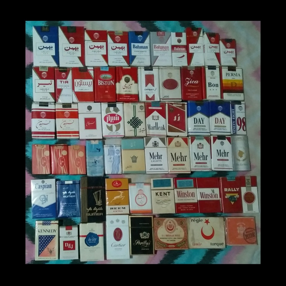 مجموعه پاکت سیگار _ قاجار پهلوی جمهوری