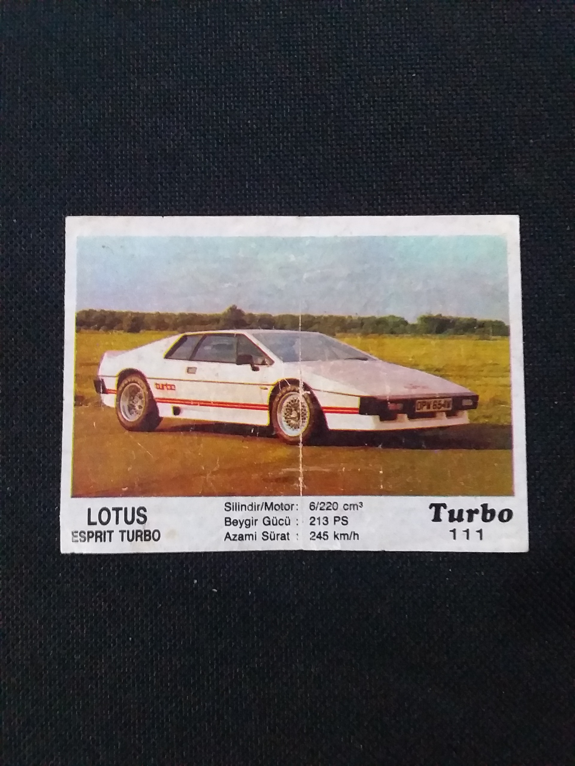 ماشین توربو کنت Turbo Kent _ مطابق تصویر 1 برگ