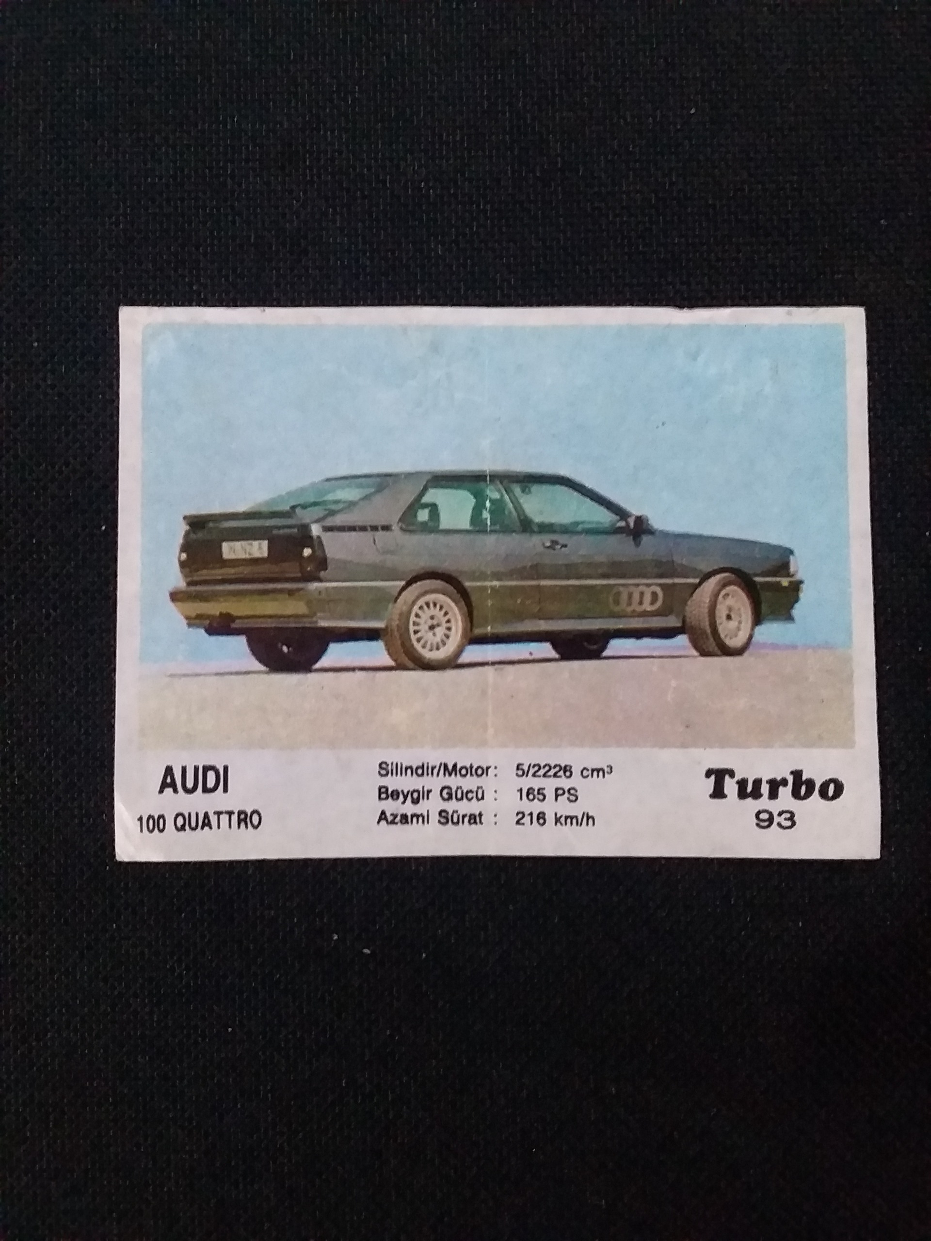 ماشین توربو کنت Turbo Kent _ مطابق تصویر 1 برگ