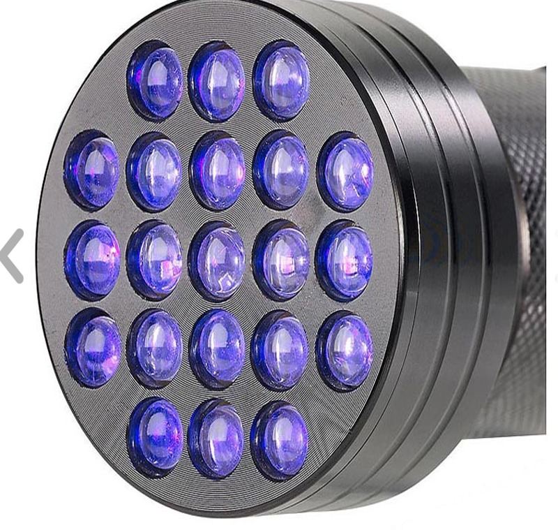 چراغ UV (فرابنفش) / 21 LED قابل حمل