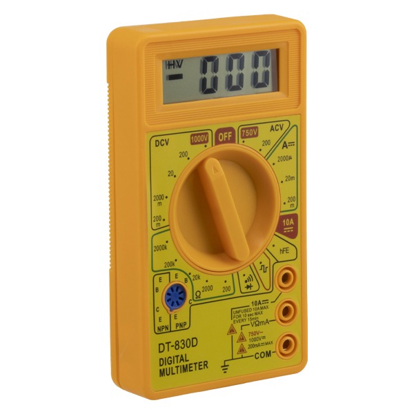 ولت متر دیجیتال چند کاره به همراه 2 باتری کتابی