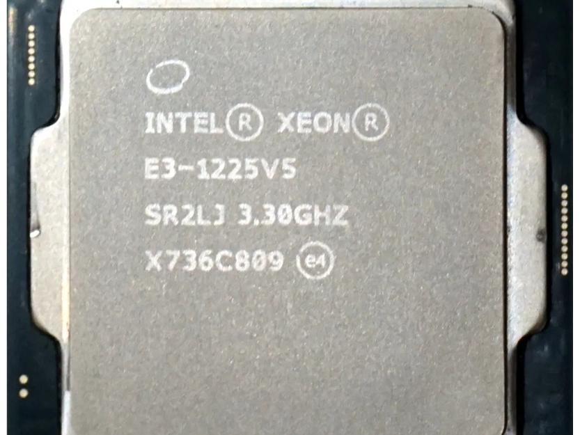 پردازنده Intel Xeon E3-1225 v5 کارکرده