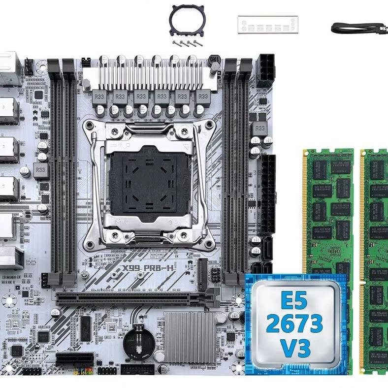 مادربرد اینتل X99 با پردازنده 24 هسته 32 گیگ رم فن
